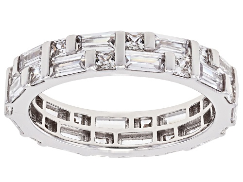 Bella Luce® 14.34ctw White Diamond Simulant Rhodium Over Sterling Silver Ring Set - Size 7