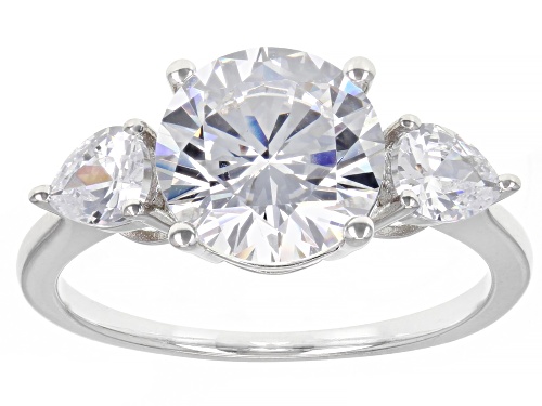 Bella Luce® 8.41ctw White Diamond Simulant Platinum Over Sterling Silver 2 Ring Set - Size 10