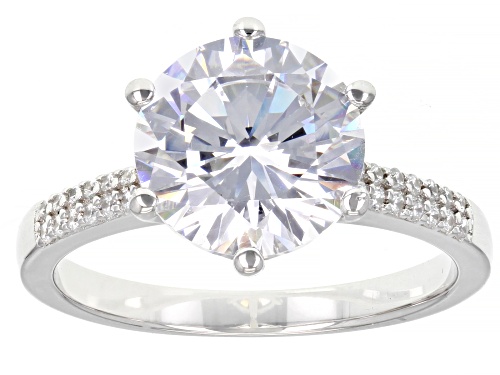 Bella Luce® 8.56ctw White Diamond Simulant Platinum Over Sterling Silver 2 Ring Set - Size 10