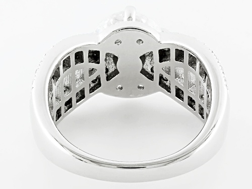 Bella Luce ® 5.51ctw Round, Baguette And Trillion Rhodium Over Sterling Silver Ring - Size 8