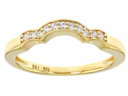 Bella Luce ® 6.39ctw Mocha And White Diamond Simulants Eterno™ Yellow Ring With Bands (3.68ctw DEW) - Size 7