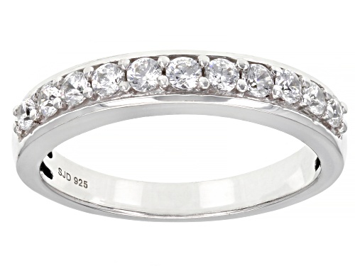 Bella Luce ® 6.40ctw Rhodium Over Sterling Silver Ring With Bands (2.55ctw DEW) - Size 5