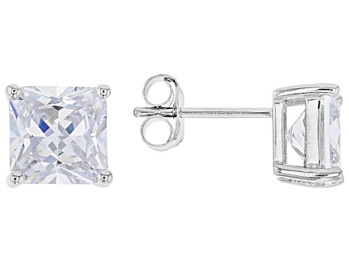 Bella Luce ® 8.19ctw White Diamond Simulant Platinum Over Sterling Silver Earring Set (5.72ctw DEW)