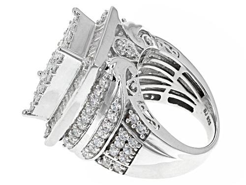 Bella Luce ® 8.75ctw Diamond Simulant Rhodium Over Sterling Silver Ring (5.57ctw Dew) - Size 5