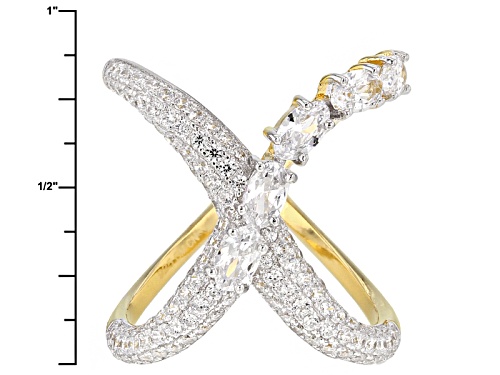 Bella Luce ® 2.88ctw Rhodium Over Sterling Silver And Eterno ™ Yellow Ring (1.61ctw Dew) - Size 6