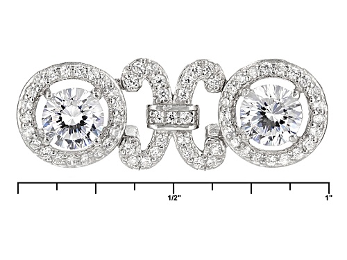 Bella Luce ® 11.79ctw Dillenium White Diamond Simulant Rhodium Over Sterling Silver Bracelet - Size 7.25