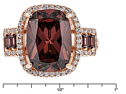 Bella Luce ®Esotica ™ 10.35ctw Blush Zircon And White Diamond Simulants Eterno ™ Rose Ring - Size 10