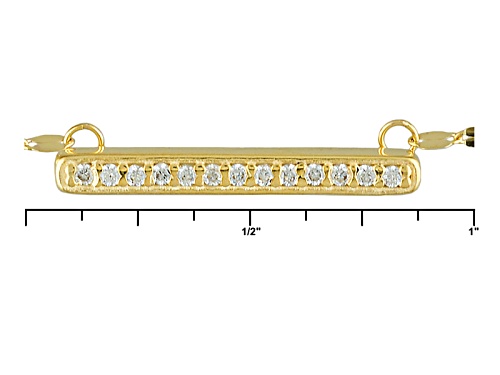 Bella Luce ® .05ctw Diamond Simulant 10k Yellow Gold Necklace - Size 18