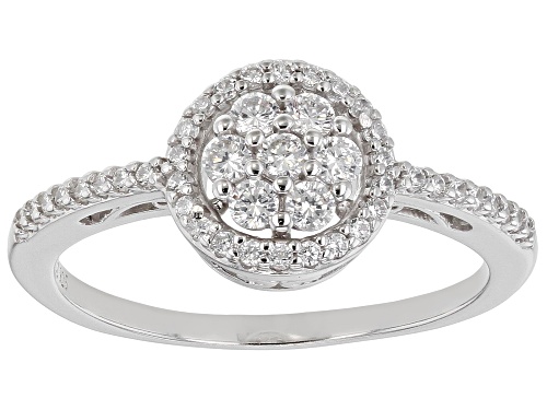 Bella Luce ® 1.21ctw Platinum Over Sterling Silver Ring With Bands (0.66ctw DEW) - Size 10
