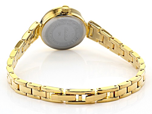 Bella Luce® 0.98ctw Ladies Diamond Simulant 18K Yellow Gold Over Brass Wrist Watch (0.48ctw DEW)