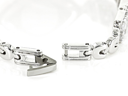 Bella Luce ® Ladies Round Diamond Simulant 14.4ctw Sterling White Watch