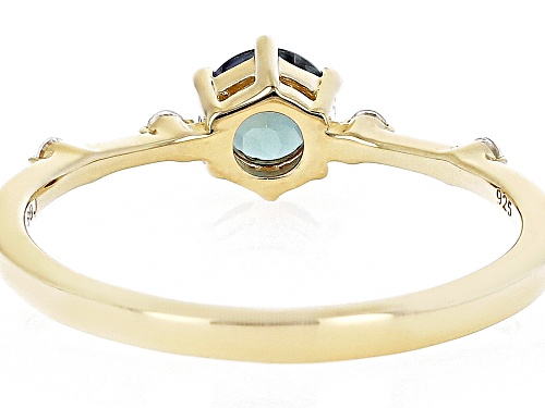 .48ct Lab Alexandrite with .07ctw White Zircon 18k Yellow Gold Over Silver June Birthstone Ring - Size 9