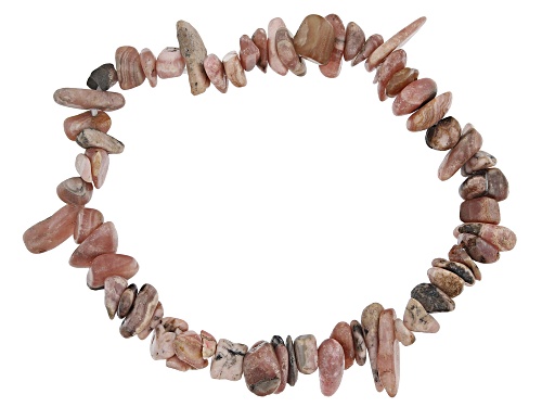 Free-Form Multi-Color Assorted Gemstone Set of 10 Chip Stretch Bracelets