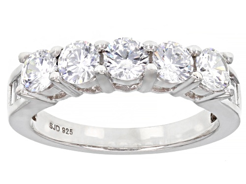Charles Winston For Bella Luce ® 14.72ctw  Rhodium Over Sterling Silver Ring With Band - Size 12