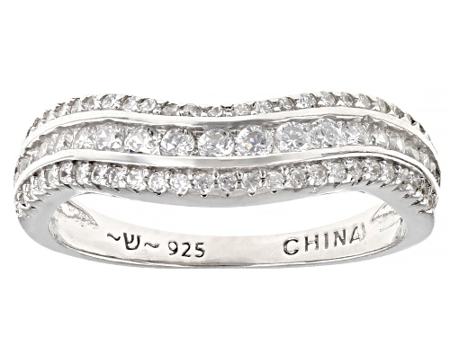 Bella Luce ® 5.65ctw Rhodium Over Sterling Silver Ring With 2 Bands - Size 8