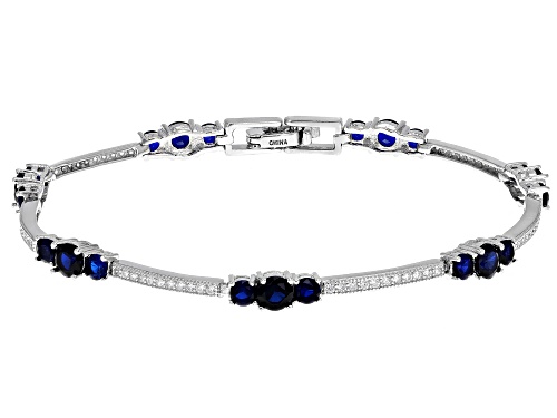 Bella Luce ®12.39ctw Multicolor Gemstone Simulants Rhodium Over Sterling Silver Bracelets-Set Of 3 - Size 7