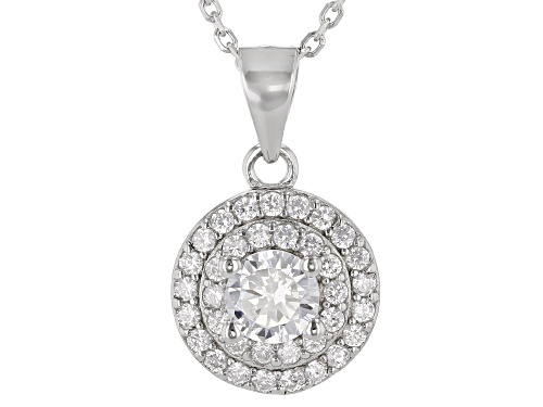 Bella Luce ® 3.60ctw Rhodium Over Sterling Silver Earrings And Pendant With Chain
