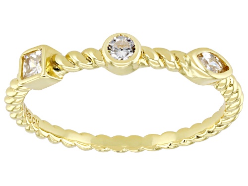 Bella Luce® 2.52ctw White Diamond Simulant Eterno™ Yellow Ring Set(1.52ctw DEW) - Size 7