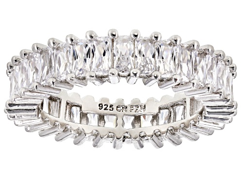 Bella Luce ® 35.00CTW White Diamond Simulant Rhodium Over Sterling Silver Rings Set Of 5 - Size 8