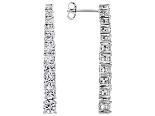 Bella Luce ® 76.69ctw White Diamond Simulant Rhodium Over Silver Jewelry Set