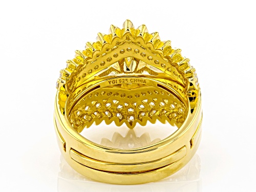 Bella Luce ® 5.35ctw Eterno ™ Yellow Ring With Guard - Size 8