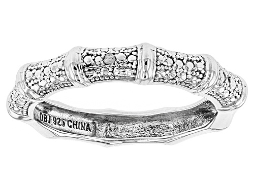 .25ctw Round White Diamond Rhodium Over Stering Silver Jewelry Set