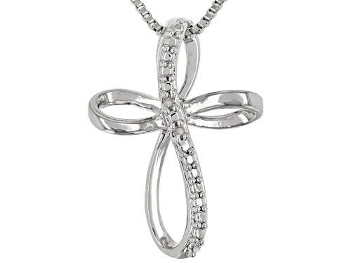 Emulous™ Round White Diamond Rhodium Over Brass Jewelry Set