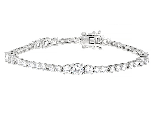 Bella Luce® 48.88ctw Diamond Simulant Rhodium Over Brass Necklace, Bracelet, and Earring Set of 5