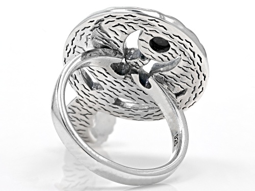 Artisan Collection of Ireland™ 5mm x 5mm Round Connemara Marble Sterling Silver Phoenix Ring - Size 7
