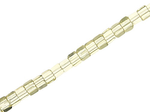 Chinese Crystal Glass appx 4mm Cube Shape Bead Strand Set of 5 in 5 Colors appx 15-16