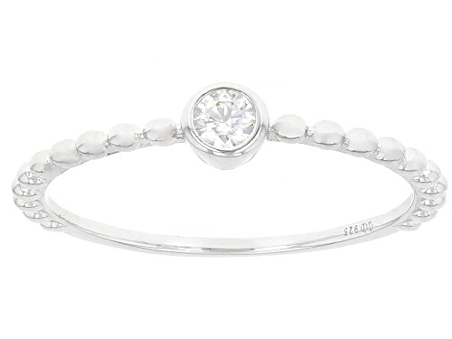 MOISSANITE FIRE® 0.46CTW DEW ROUND PLATINEVE® SET OF THREE RINGS - Size 7