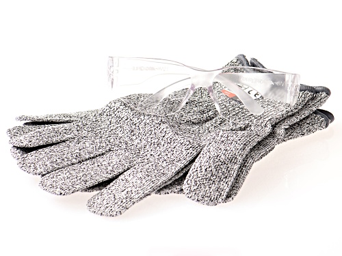 Mini Grinder Machine and Stainless Steel Gloves