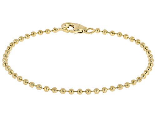 Moda Al Massimo® 18k Yellow Gold Over Bronze 2.5-4.5mm Bracelet Set of 3. Made in Italy. - Size 7.25