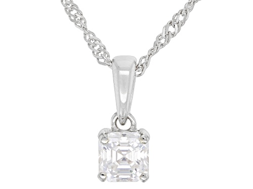 MOISSANITE FIRE® 2.40CTW DEW ASSCHER CUT PLATINEVE® RING & EARRINGS & PENDANT WITH CHAIN SET