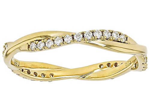 MOISSANITE FIRE® 0.57CTW DEW 14K YELLOW GOLD OVER SILVER SET OF 3 RINGS - Size 8
