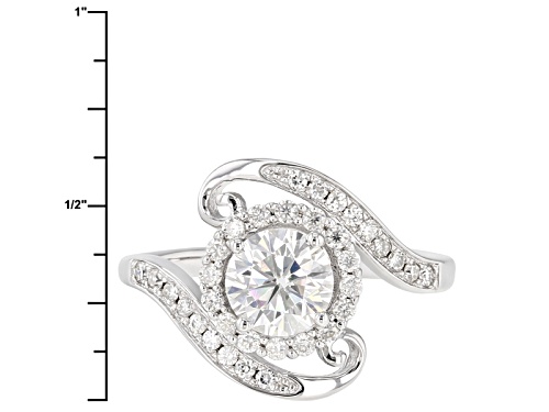 Moissanite Fire® 1.65ct Diamond Equivalent Weight Round, Platineve™ Ring - Size 9