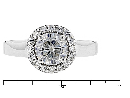 Moissanite Fire® 1.44ctw Diamond Equivalent Weight Round Platineve™ Ring - Size 11