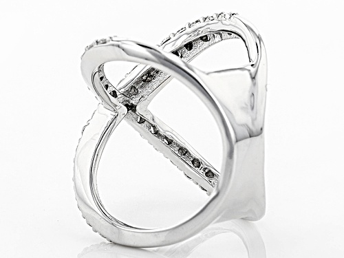 Moissanite Fire® .93ctw Diamond Equivalent Weight Round Platineve™ Ring - Size 6