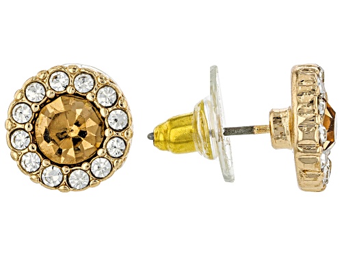 Off Park® Collection, Multi-Color Crystal Halo Earring Stud Set of 5
