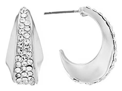 Off Park® Collection, Pave Crystal Tri-Tone Set of 3 Hoop Earrings