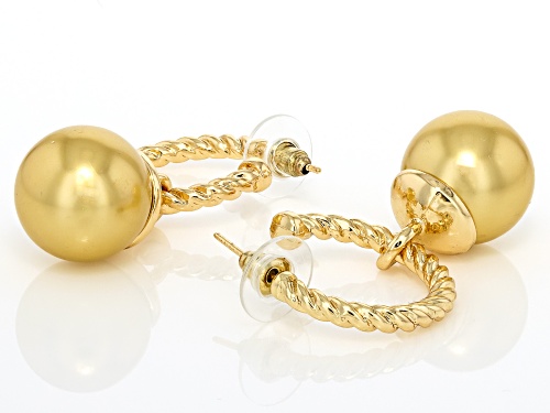 Off Park® Collection, 15.5mm Multi-Color Pearl Simulant Tri-Tone Set of 3 Dangle Earrings