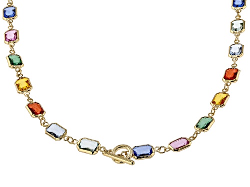 Off Park® Collection, Multi-Color Crystal Gold Tone Necklace & Bracelet Set