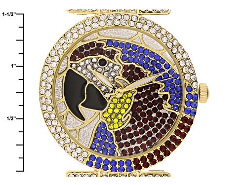 Off Park Collection ™ Multicolor Crystal Yellow Parrot Watch