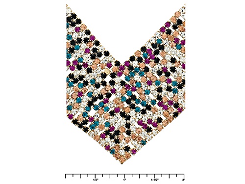 Off Park ® Collection Multicolor Crystal Gold Tone Statement Necklace