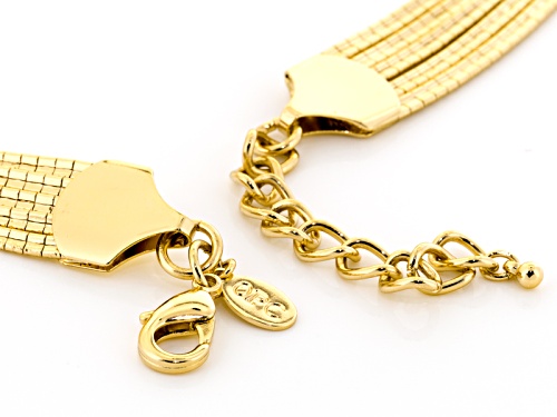 Off Park ® Collection Gold Tone Five Row Necklace