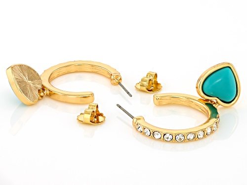 Off Park® Collection Multi-Color Crystal With Acrylic Gold Tone Earring Set of 3