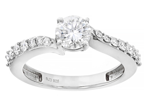 Pre-Owned MOISSANITE FIRE® 1.52CTW DEW ROUND BRILLIANT PLATINEVE® RING AND BAND - Size 9