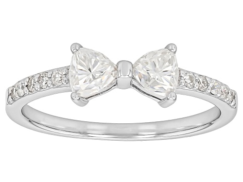 Pre-Owned MOISSANITE FIRE® 0.95CTW DEW ROUND BRILLIANT PLATINEVE® SET OF  TWO RINGS - Size 6