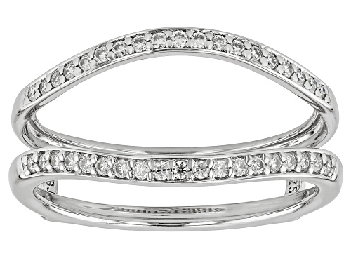 Pre-Owned MOISSANITE FIRE® 1.36CTW DEW ROUND BRILLIANT PLATINEVE® RING WITH GUARD - Size 8