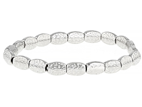 Paula Deen Jewelry™ Silver Tone Hammered Stretch Bracelet Set Of Five